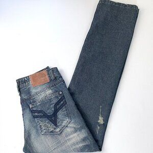 Vigoss Men's Jeans Straight Leg Distressed Cotton Blend size 30 x 32